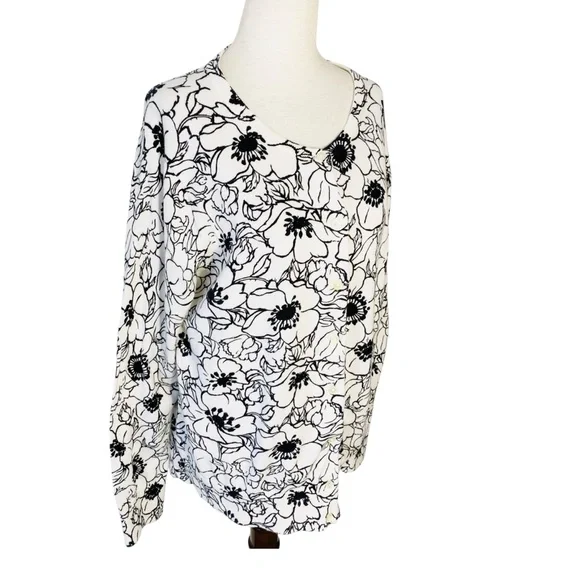 LANDS' END Floral Cardigan - Picture 3 of 8